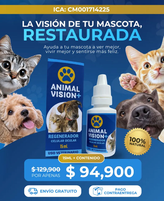 Animal Vision + ® - Gotas Oculares para Mascotas 15ML